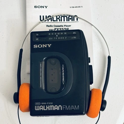 Sony Walkman WM-FX32 Cassette Player & AM/FM Radio - New Belt - Reconditioned