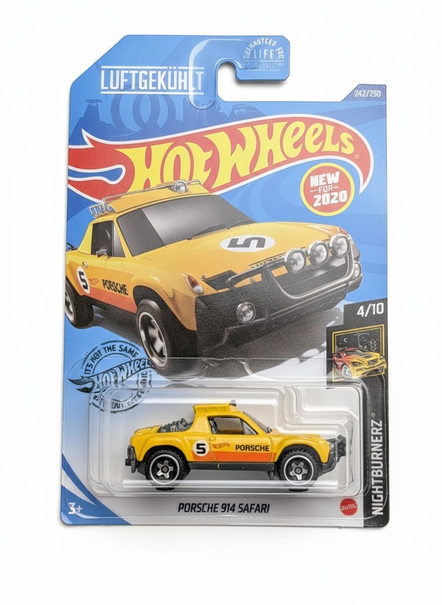 Hot Wheels Nightburnerz 4/10 Porsche 914 Safari 242/250 Luftgekühlt 2020 Yellow