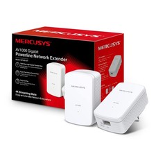 Image of Mercusys AV1000 Gigabit Powerline Starter Kit, Data transfer speed Up To 1000 Mb