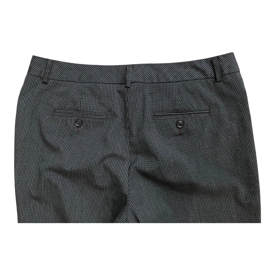 WORTHINGTON Womens Petite Size 8P Modern Fit Black Gray Plaid Career Dress Pants - Image 4 of 4