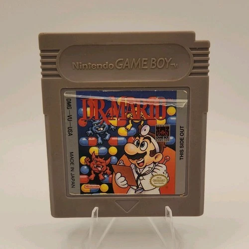 Nintendo Dr. Mario Puzzle Game Boy Cartridge 1992 NTSC Manual Included