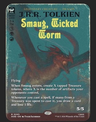MTG Smaug Wicked Worm Borderless Non foil R 0245 The Hobbit EBay mtg-smaug-wicked-worm-borderless-non-foil-r-0245-the-hobbit-ebay