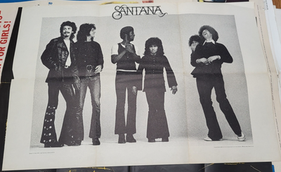 #ad Santana 1970 Abraxas Insert Estate Collection Vintage Record Poster 22x33 $14.99
