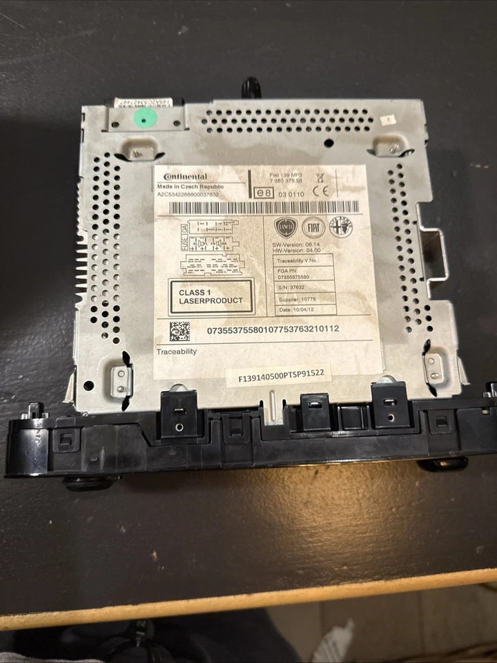 Radio Cd Mp3 Player Fiat 139 Panda 3 07355670540 735567054 Continental - Immagine 2 di 3