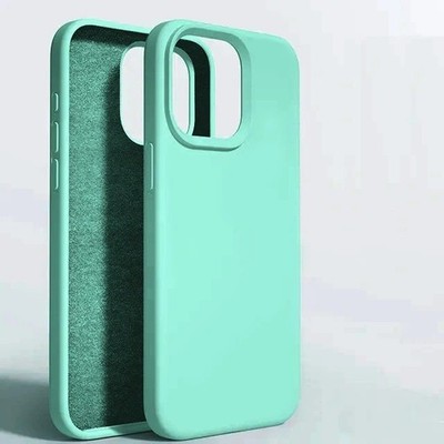 Liquid Silicone Shockproof Case for iPhone 11 12 13 14 15 16 Pro Max   Soft Matt