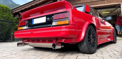 Toyota MR2 AW11 Edelstahl Sportauspuff Duplex Don Silencioso 1C85SLXLD