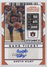 2020-21 Panini Contenders Draft Picks Game Ticket Purple 53/99 Austin Wiley nd3