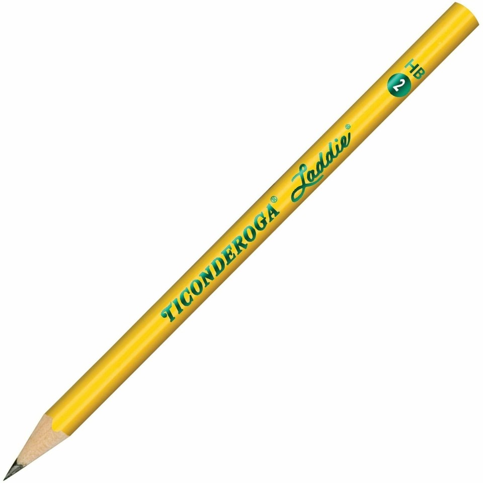 Dixon Ticonderoga Laddie Elementary Pencils, Without Eraser, Pack Of 12