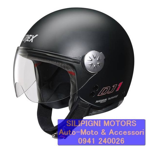 GREX DJ1 CITY KINETIC 106 Flat Black - Casco Jet Moto Scooter by NOLAN |  eBay