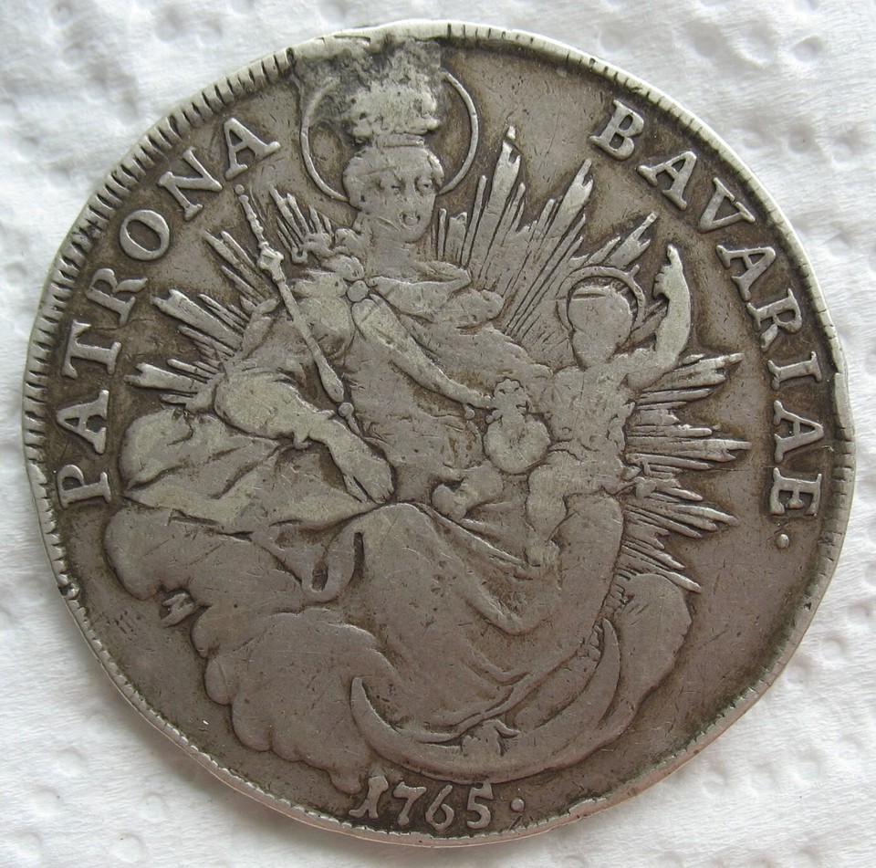 1765 German Bavaria Silver Thaler (Mount Removed) eBay