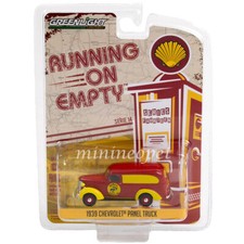 GREENLIGHT 1939 CHEVY PANEL TRUCK SHELL GASOLINE 1/64 RED YELLOW 41140 A