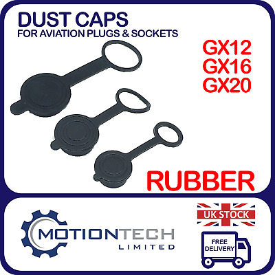 Rubber Dust Caps for GX12 GX16 GX20 GX20F Metal Aviation Sockets Panel Connector