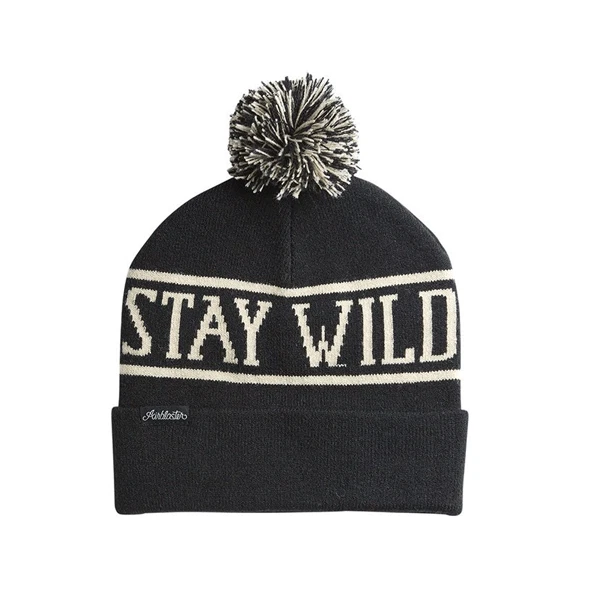 Airblaster - Stay Wild Pom Beanie - Black