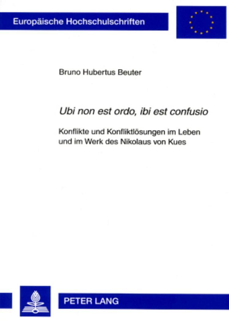 Thumbnail - Bruno Hubertus Beuter | «ubi Non Est Ordo, Ibi Est Confusio» |