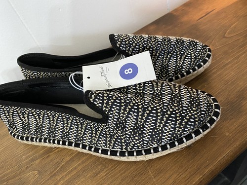 Espadrillas Ballerine Slip On Nero Stampa Donna 8 Coastal Comfort Festival Hippie prezzo ebay