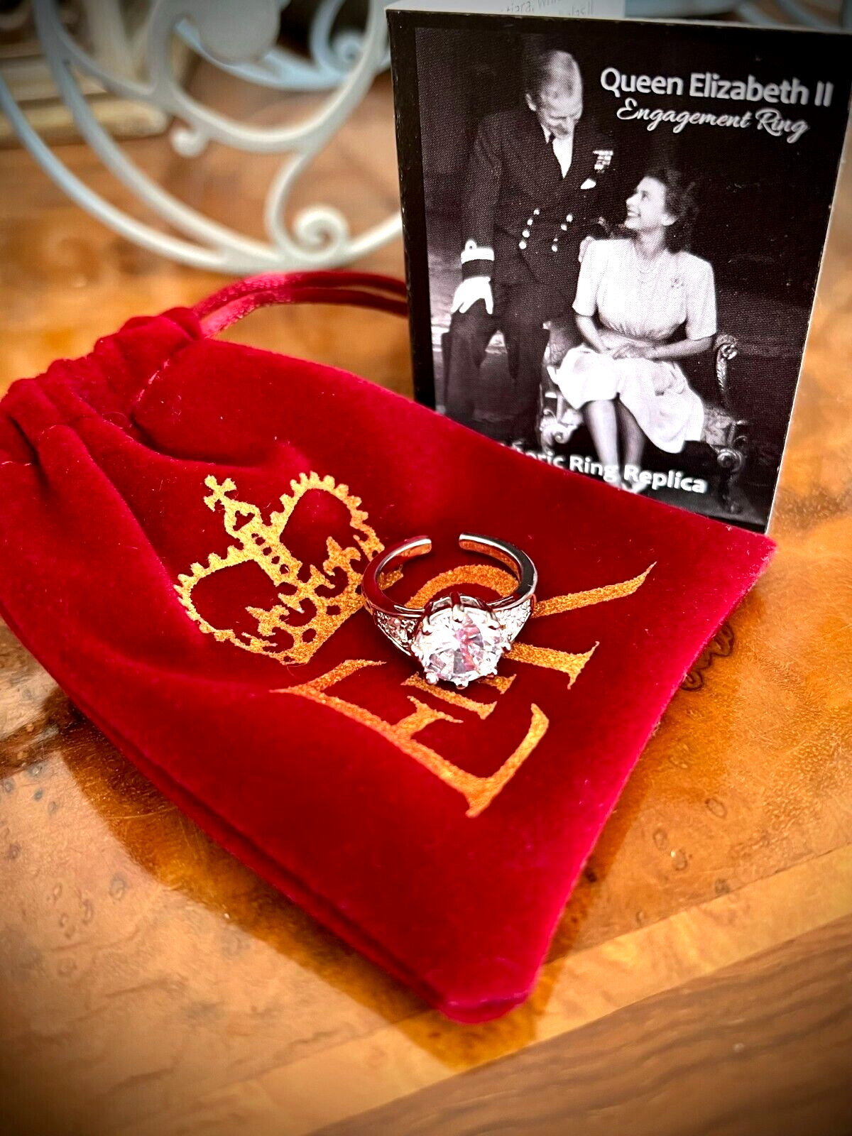 Queen Elizabeth II Engagement Ring Replica Jubilee Coronation Royal