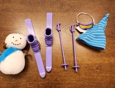 1999 Madeline Eden Doll Accessories Winter Ski Set Snowman boots goggles hat lot