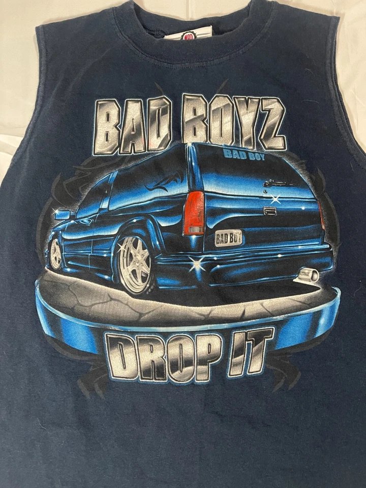Майка без рукавов y2k 2000-е Mad Engine Bad Boys Drop It Y0outh размер Small - Изображение 2 из 4