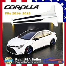 Fit For Toyota Corolla 2014-2019 Trd Jdm Style Black White Side Skirts Body Kit Fit For Toyota Corolla 2014-2019 Trd Jdm Style Black White Side Skirts Body Kit