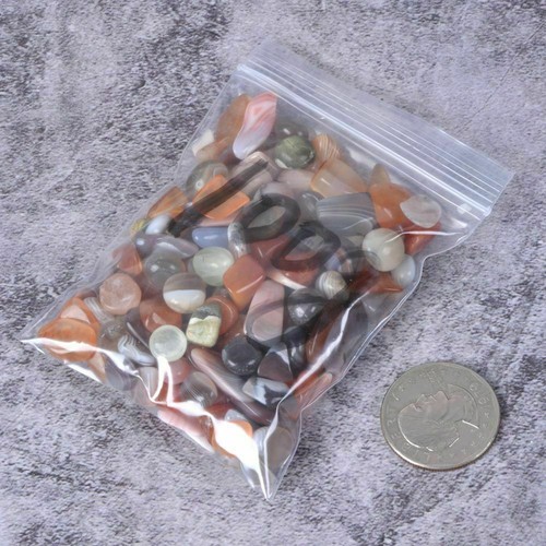100g Gemstone Polished Chips Crushed Tumbled Stone Crystal Healing Embellishment - Afbeelding 58 van 364