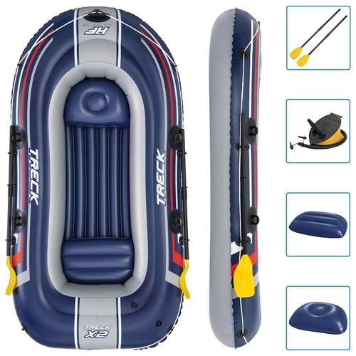 Hydro-Force Set de Barca Inflable Treck x2 Remos Canoa Bote Pesca Lago Bestway - Imagen 2 de 12