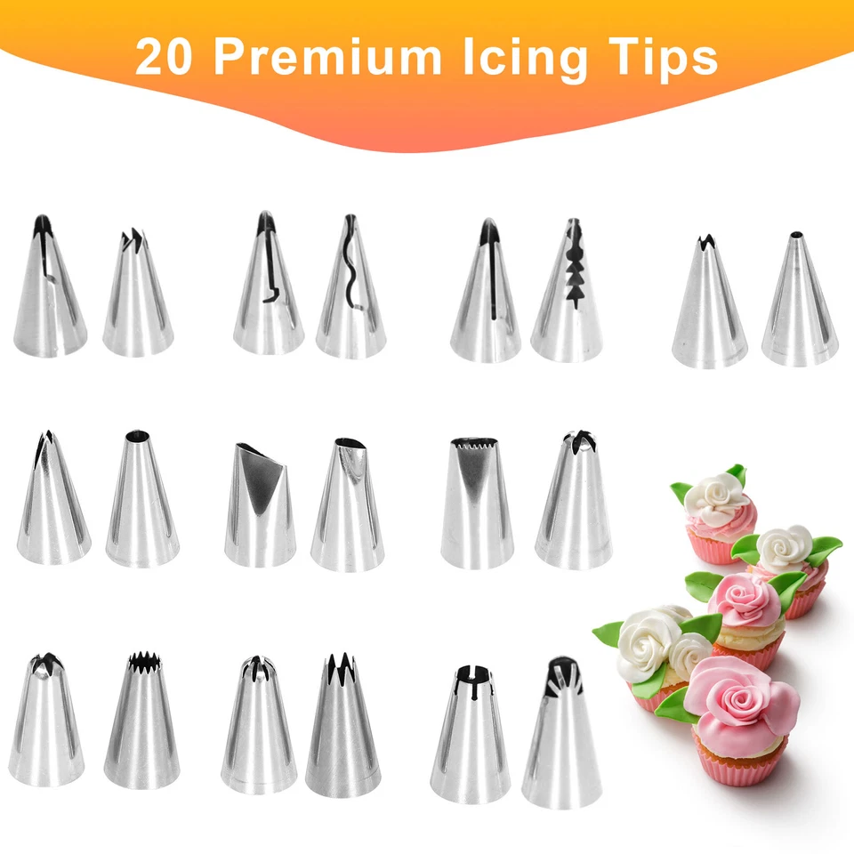 Поворотная подставка для торта 12 дюймов алюминиевая вращающаяся с комплектом расходных материалов для украшения торта 32 шт. - Изображение 4 из 4