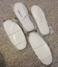 Hausschuhe, Badelatschen, Slipper, Frottee,Hotellatschen, 4 Paar OVP