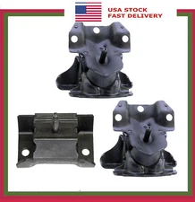 Set 3PCS New Engine Motor & Transmission Mount For Chevrolet RWD GMC 4WD 4.3L 07