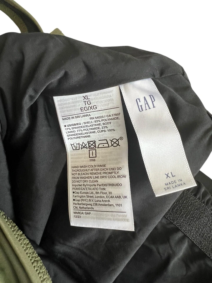 GAP XL женщин оливковый зеленый 1шт купальник летний отпуск бассейн пляж курорт новый - Изображение 4 из 4