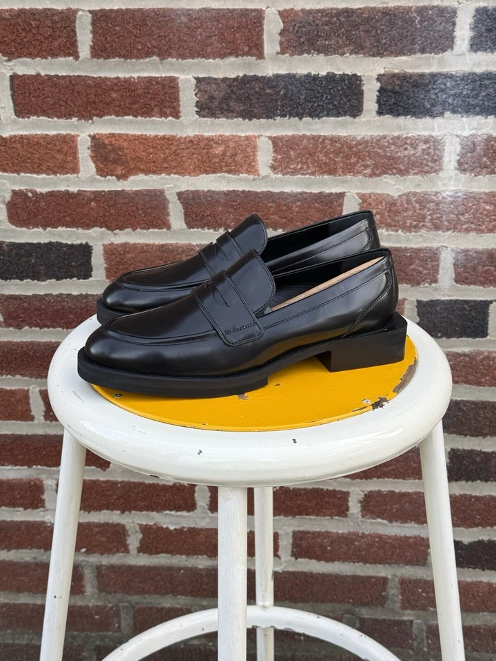 Mocasines Charles David Delusion Plataforma Cuero Negro Unisex Foto 3 de 4