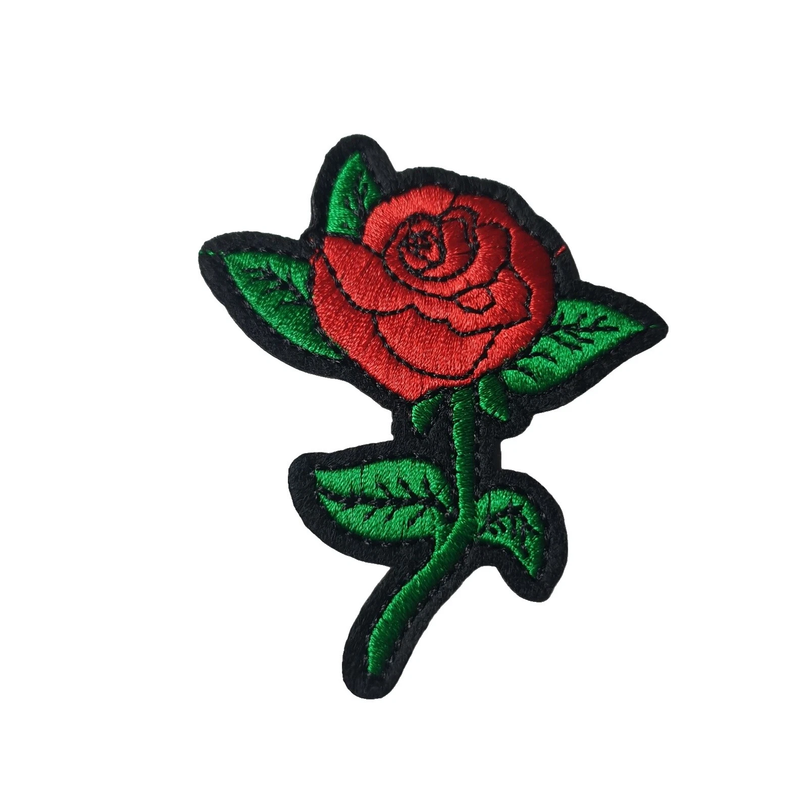 Embroidered Flowers-Rose Sewing Patches