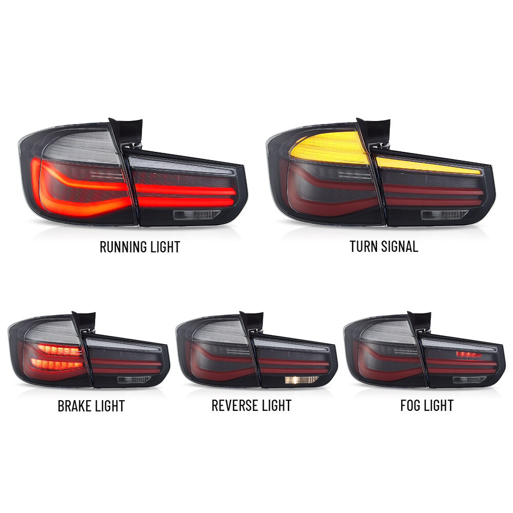 BMW F31 LCI 3 Series Touring 2011-2018 Black-Line LED Tail Lights