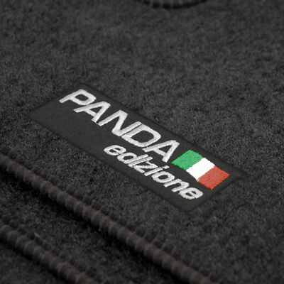 Serie 4 TAPPETI - TAPPETINI in Moquette Neri per FIAT GRANDE PANDA 2025-> IBRIDA