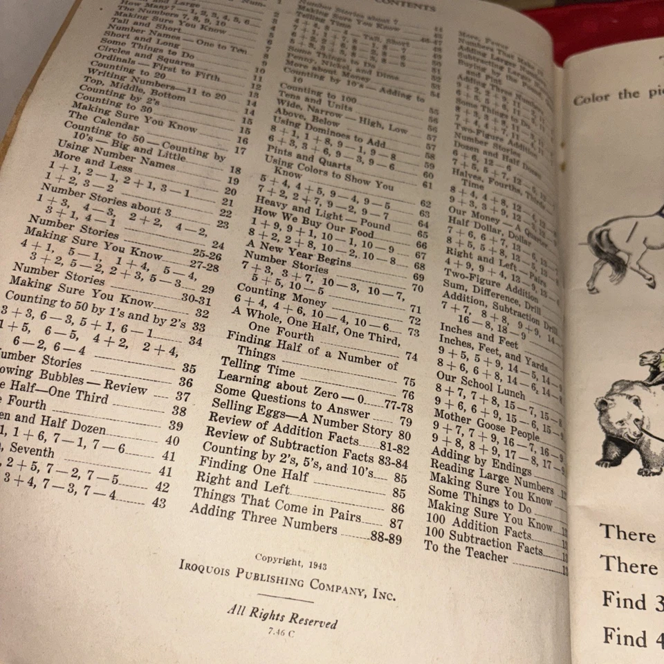 Vintage Let’s Find Out Workbook Patton and Young 1943 Iroquois Grade Two - Image 4 of 4