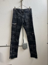 Serious Brand Skull Barbwire Rocker Club Wear Black Pants Sz32