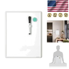 11" x 14" Stain-Resistant Mini Whiteboard with Marker Magnet Included