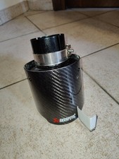 TERMINALE MARMITTA  SCARICO AUTO  CARBONIO AKRAPOVIC LUCIDO 51/101 (2PZ)