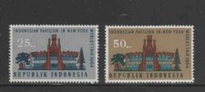 INDONESIA #643-644 1964 N.Y WORLDS FAIR MINT VF NH O.G aa