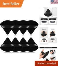 Ultimate 8pcs Velvet Makeup Puff Set for Contouring, Blending & Gift Offering