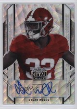 2021 Leaf Metal Draft Portrait Silver Wave /75 Dylan Moses #PA-DM1 Auto nd3