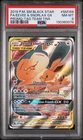 2019 POKEMON SM BLACK STAR PROMO TAG TEAM TINS FULL ART/EEVEE & SNORLAX GX PSA 8