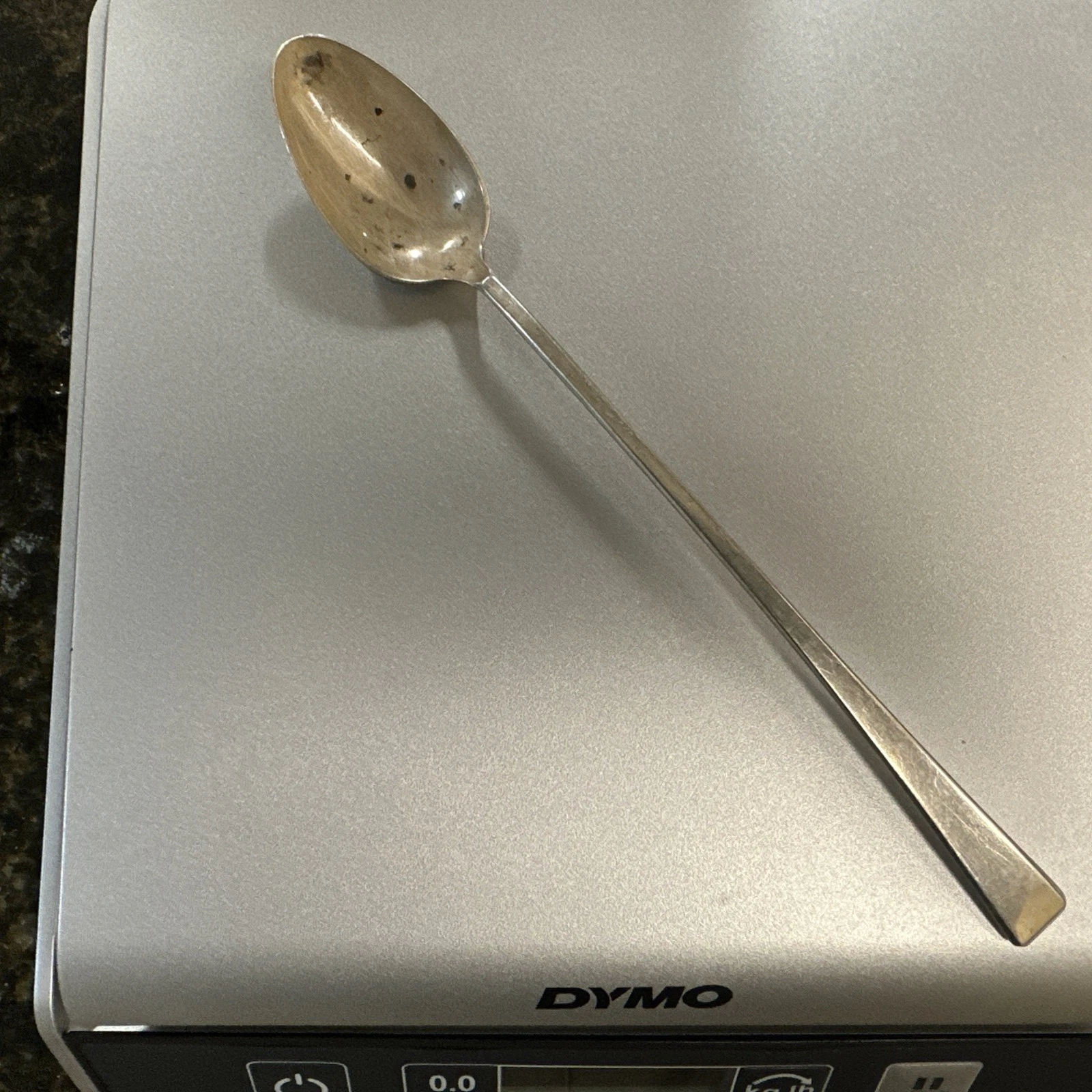 Vintage Towle Craftsman “Sterling PAT” Silver 8" Tea Spoon, No Monograms, Vtg