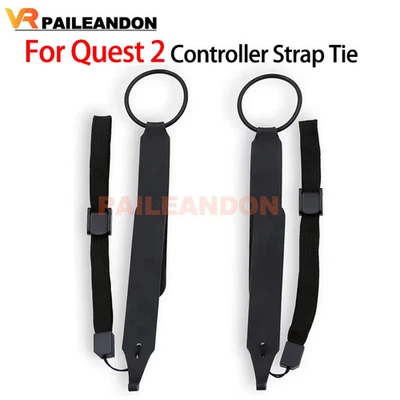 WECOOACC New For Meta Quest 2 VR Controller Strap Tie Left and Right Leather Wrist strap