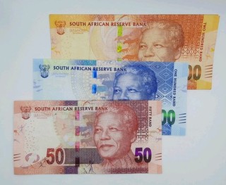 2016 South African Reserve Bank Set of 3 Banknktes 200 100 50 Rand ZAR Notes