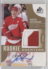 2017 SP Game Used Inked Rookie Sweaters 18/49 Evgeny Svechnikov Patch Auto 7b5