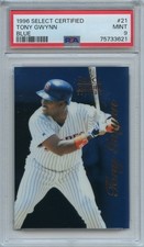 PSA 9 1996 SELECT CERTIFIED BLUE #21 TONY GWYNN HOF *POP 5**LOOKS GEM MINT*MINT+