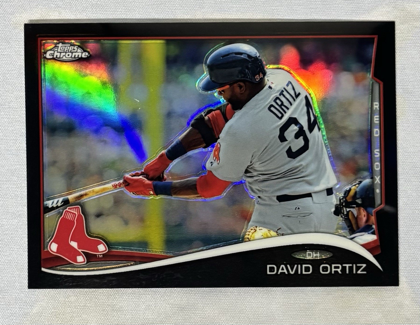 2014 Topps Chrome - David Ortiz #201 Black Refractor /100