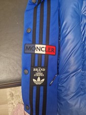 Moncler x Adidas Genius XL Jacket Men's Blue Puffer Coat with Hood