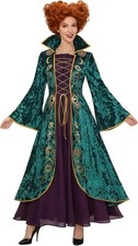 New HOCUS POCUS WINIFRED SANDERSON Halloween Costume Dress Size LARGE