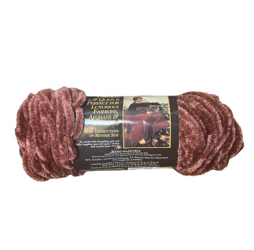 6 matassine filato marca leone di ciniglia 141 stampa malva antipolvere spesso e veloce - Foto 4 di 5